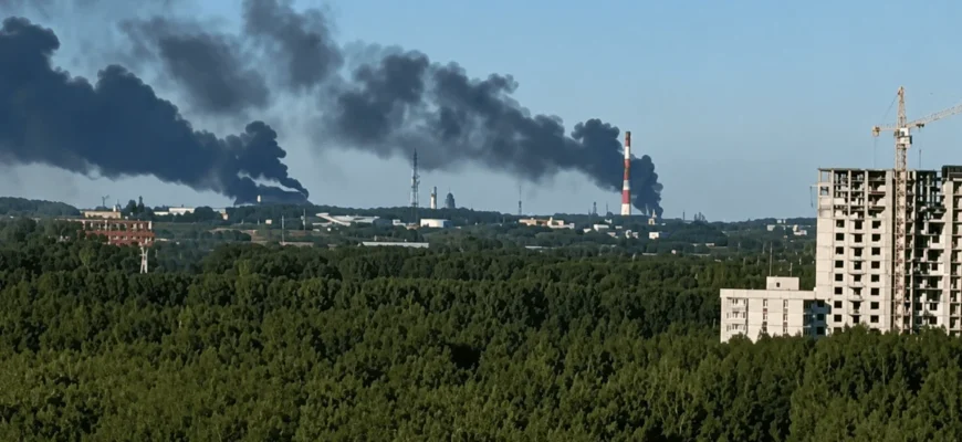 Палає й димить: дрони влаштували «бавовну» в Москві та Ярославській області (відео) Палає й димить: дрони влаштували «бавовну» в Москві та Ярославській області (відео)