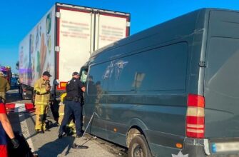 52-річний водій загинув у зіткненні буса з вантажівкою на трасі Київ-Чоп