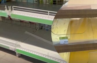 У столичних супермаркетах спорожніли полиці з базовими продуктами