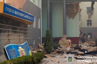 У Житомирі російська атака поцілила у будівлю Нацполіції: двоє загиблих, 20 поранених
