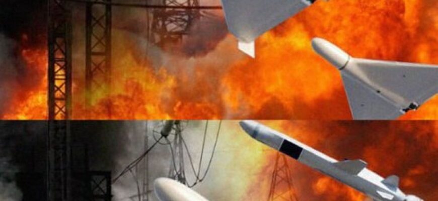 У Повітряних силах повідомили про масовану атаку дронів: «Шахеди» тримають курс на столицю та низку областей
