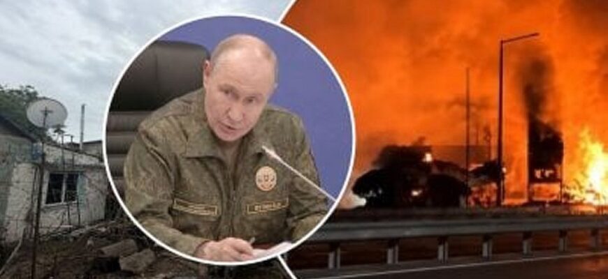 РФ звітує про удари по «військових цілях», а на Волині та Тернопільщині горять АЗС і житлові будинки
