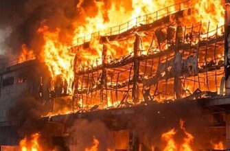 У Житомирі після влучання спалахнула пожежа на терміналі «Нової пошти»