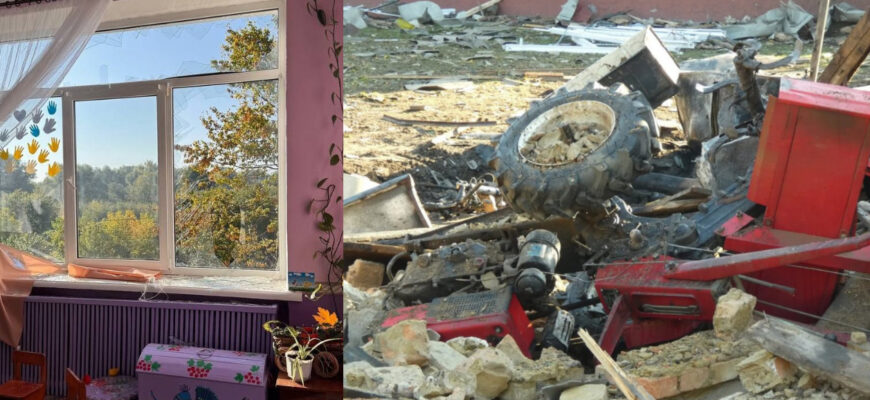 «На щастя, люди не постраждали» — ворожий дрон пошкодив будинки та заклади освіти у Здолбунові