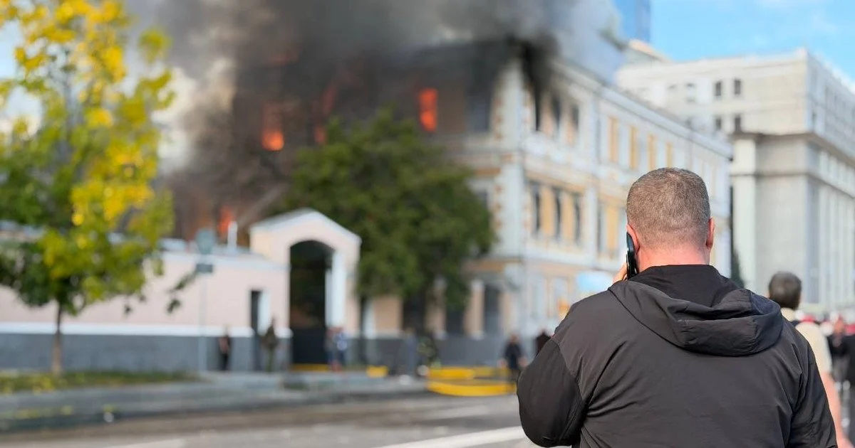 «Удар був цілеспрямований» — у Києві ворожий дрон влучив у Національну академію наук