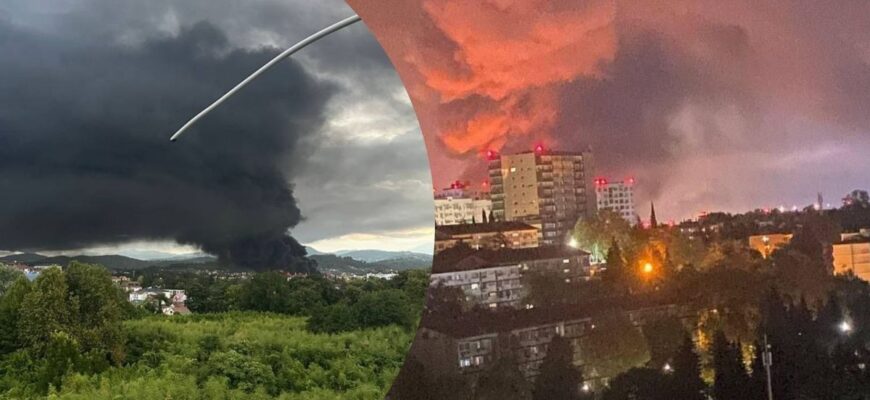 Уночі безпілотники завдали ударів по нафтобазі в Сочі та заводах у Башкортостані Уночі безпілотники завдали ударів по нафтобазі в Сочі та заводах у Башкортостані