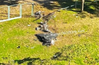Під час атаки на Київ ворожий дрон упав біля дитмайданчика на Оболоні
