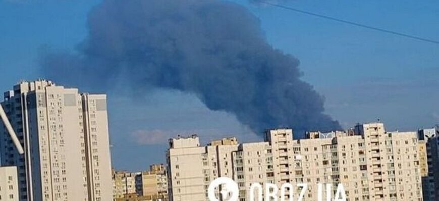 Склади охопило вогнем у Бориспільському районі – Росія атакувала Київщину безпілотниками