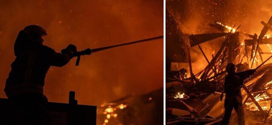Один загиблий і троє постраждалих: наслідки нічної атаки дронів на Київ