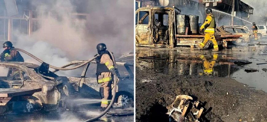 У ДСНС повідомили про чотирьох загиблих у Павлограді: росіяни вдарили по торговельних павільйонах