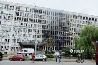 Пошкоджені університет і бізнес-центр, є загиблий — наслідки удару дронів по Солом’янському району Києва
