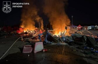 У прокуратурі повідомили про ворожий удар дроном по ринку на Київщині: є загиблі та поранені