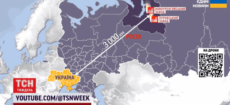 Дрони вперше залетіли за Полярне коло й підпалили два газові гіганти РФ