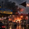 На кордоні з Польщею палають фури та АЗС: РФ завдала удару по популярному пункту пропуску (ВІДЕО)