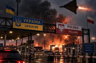 На кордоні з Польщею палають фури та АЗС: РФ завдала удару по популярному пункту пропуску (ВІДЕО)