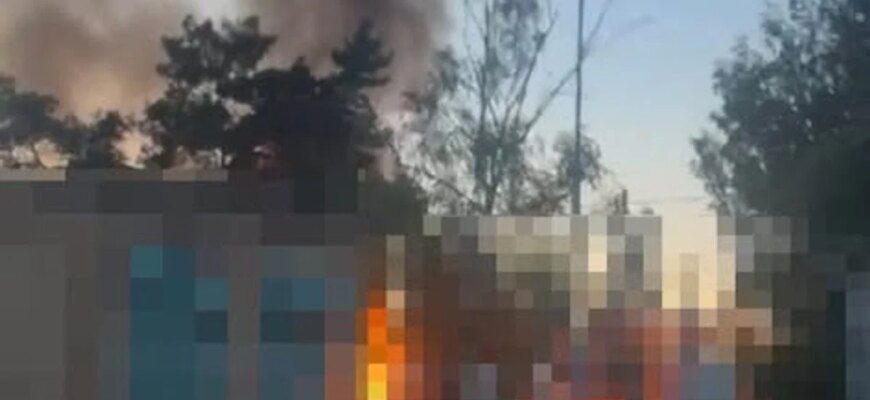 Пожежа на Київщині після удару РФ — пошкоджені склад і підприємство Пожежа на Київщині після удару РФ — пошкоджені склад і підприємство
