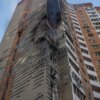 У Києві дрон влучив у 24-поверхівку — пожежу загасили, врятовано 23 людини