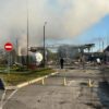 Працівники встигли сховатися в укриття: Росія знову вдарила по АЗС Ukrnafta в Києві