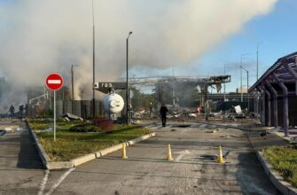 Працівники встигли сховатися в укриття: Росія знову вдарила по АЗС Ukrnafta в Києві