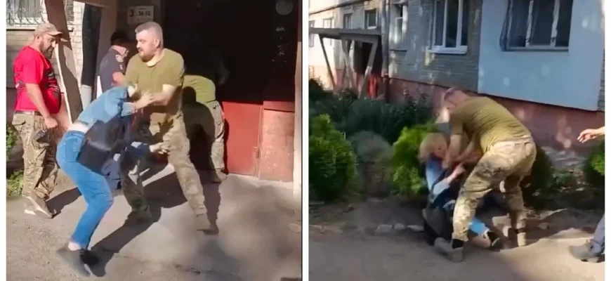 У Львові працівник ТЦК повалив жінку на землю — у військкоматі назвали відео маніпуляцією