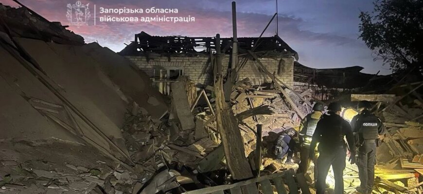 Удосвіта російські війська вдарили по Запоріжжю та забрали життя двох жінок
