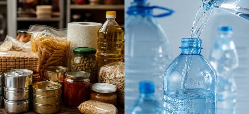Українцям радять запастися їжею та водою на 7–12 днів — без паніки Українцям радять запастися їжею та водою на 7–12 днів — без паніки
