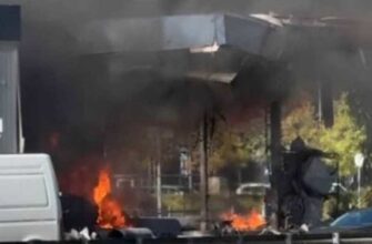Дві ворожі атаки за день – під удар у Києві потрапила АЗС біля ТРЦ
