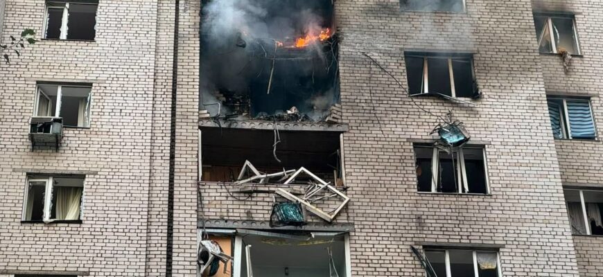 295 безпілотників та влучання у шести областях: у Києві загинув підліток через ворожу атаку
