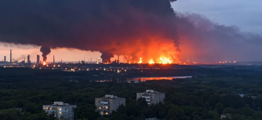 У Таганрозі вже четверту добу палає військовий аеродром після влучання безпілотників