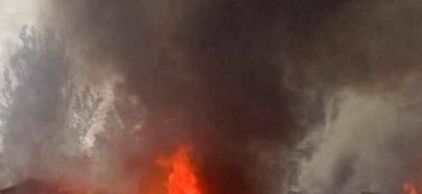 Увечері війська рф завдали удару по Києву та поцілили у виставковий центр