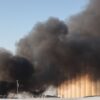 Пожежа на харчовому підприємстві на Житомирщині — ворог завдав удару по цивільному об’єкту