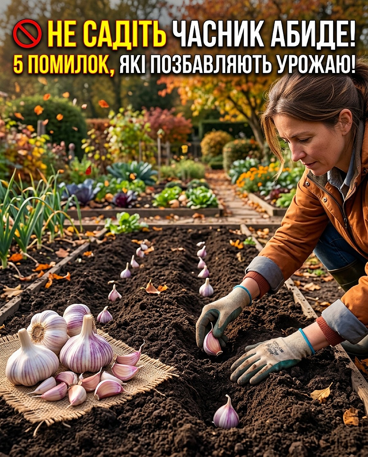 Посадка озимого часнику: розкрито небезпечні помилки з грядкою, які знищать урожай