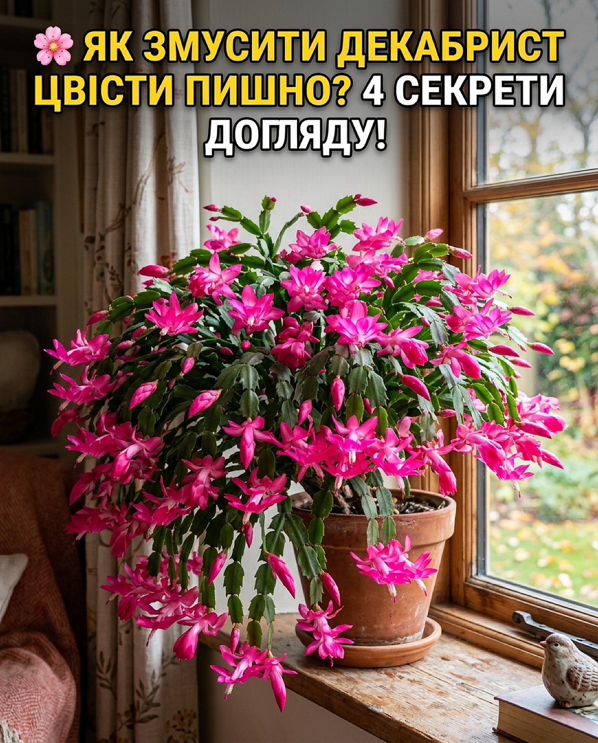 Декабрист цвіте до трьох разів на рік — головне вчасно дати йому прохолоду