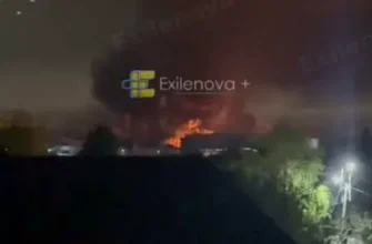 Уночі безпілотники атакували Підмосков’я та спричинили пожежу на найбільшій нафтобазі