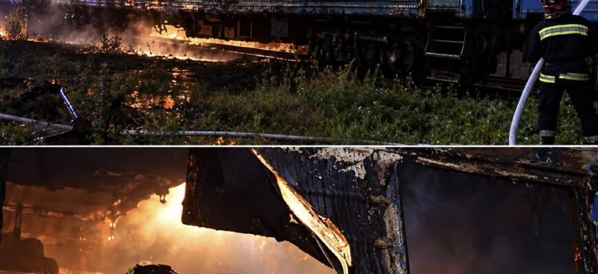 Поїзди харківського напрямку курсують із затримками через нічний обстріл залізниці