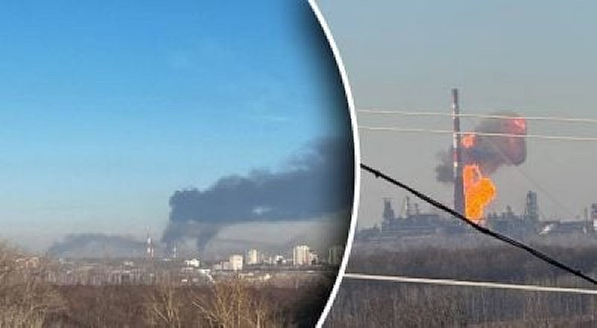 Дрони атакували в Уфі гігантський нафтопереробний завод: спалахнула масштабна пожежа!