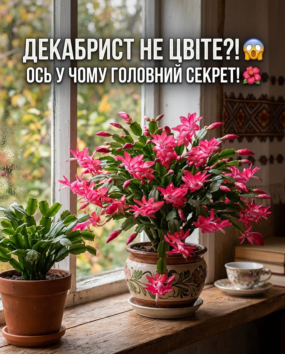Декабрист нарощує листя замість квітів — річ у тому, що йому бракує восени