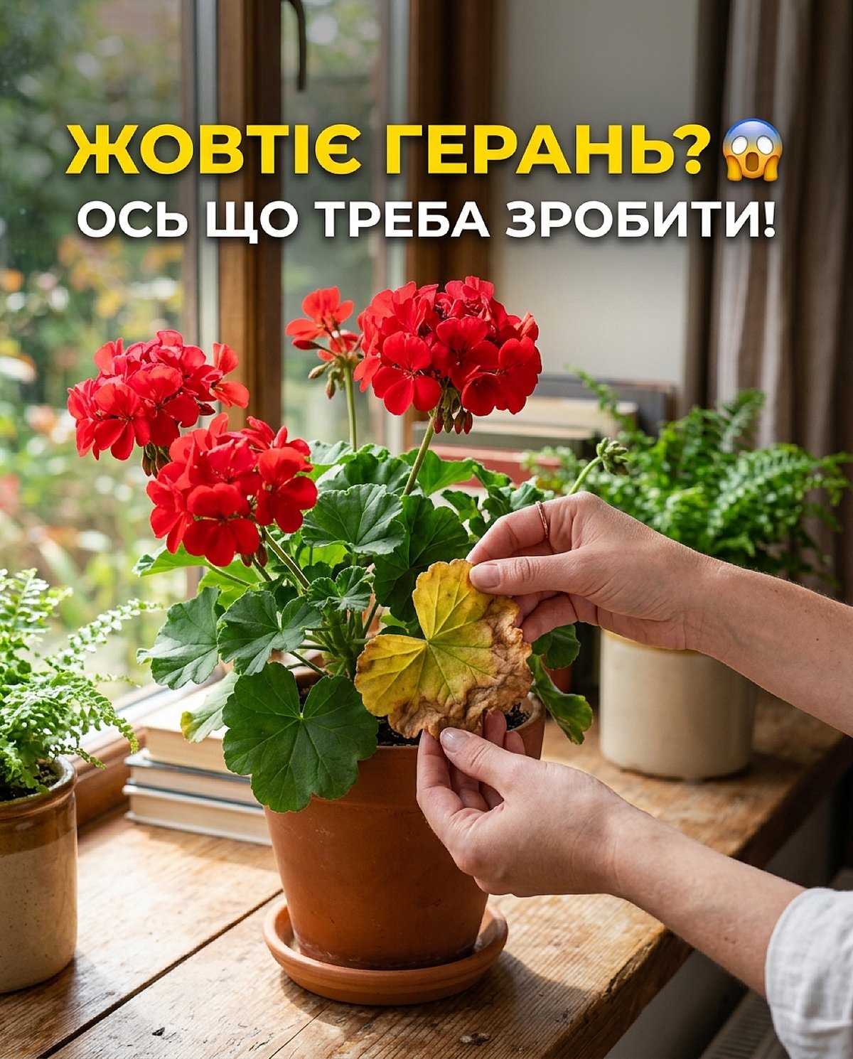 Герань жовтіє – не викидайте квітку, бо причина часто в догляді