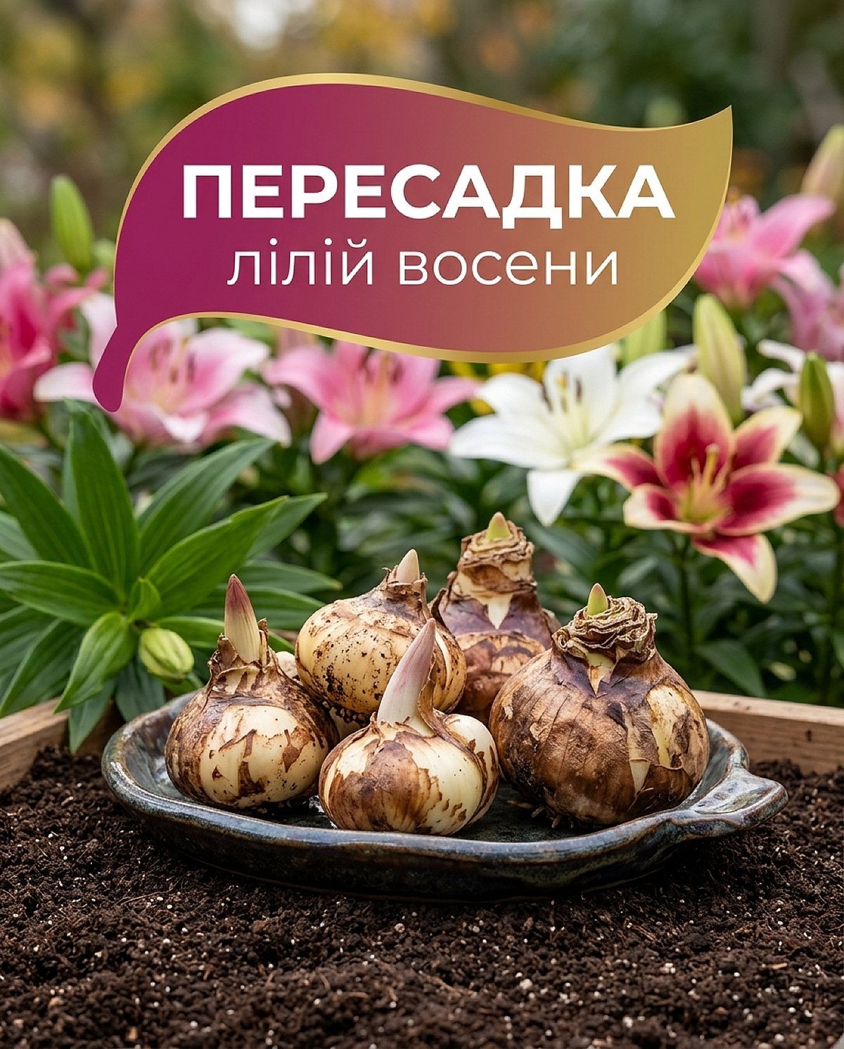 Осіннє пересаджування лілій допоможе квітам рясно вкрити всю клумбу наступного літа