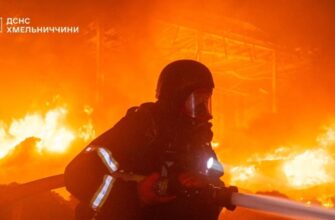 Уночі російські безпілотники атакували Хмельниччину, спалахнули підприємства та є поранені