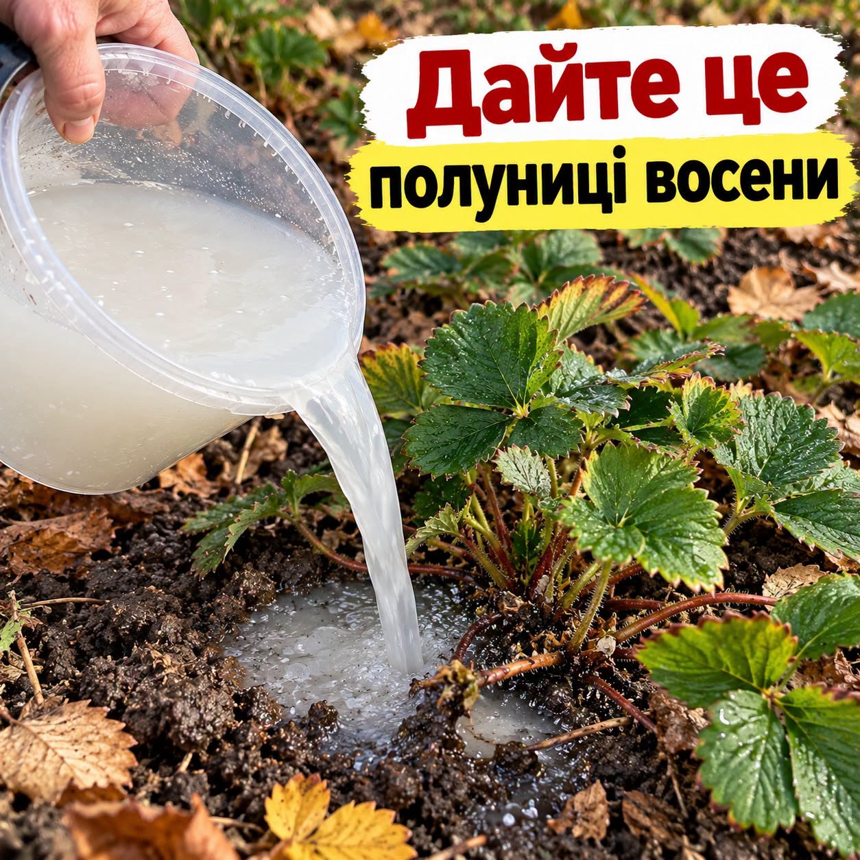 Полуниця без проблем переживе сильні морози завдяки правильному жовтневому підживленню