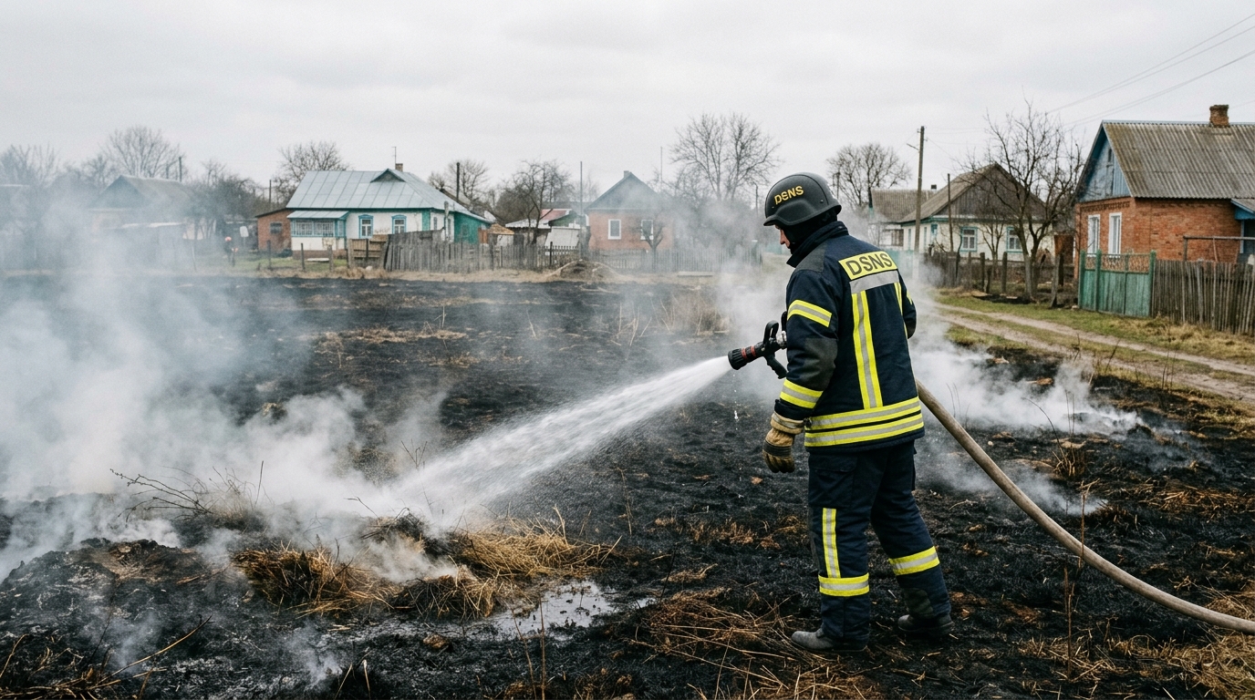 Спалювання сухої трави та листя в Україні може завершитися тюремним ув’язненням або суттєвим штрафом