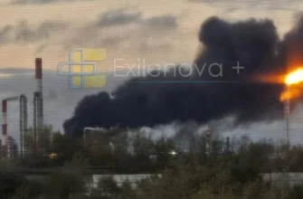 Дрони прорвали російську ППО та охопили нищівним полум’ям Омський нафтопереробний завод