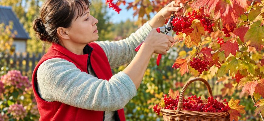 Калина восени: коли збирати ягоди, а які гілки краще не чіпати