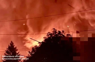 Масштабне полумʼя після удару РФ: в обласному центрі гасять сильну пожежу