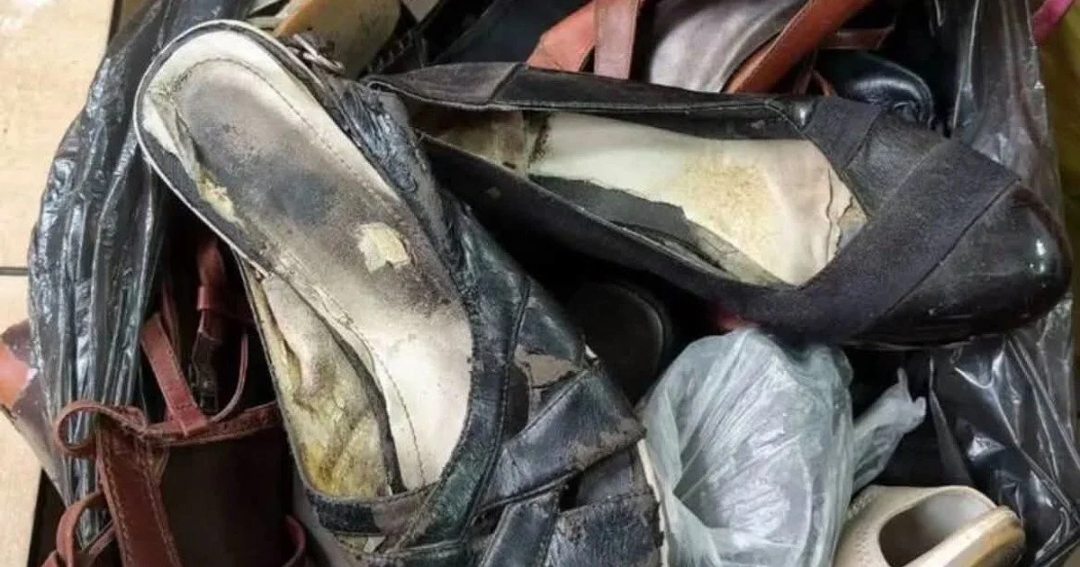 Діряве взуття та брудний одяг для переселенців: благодійники показали, що їм надсилають замість допомоги