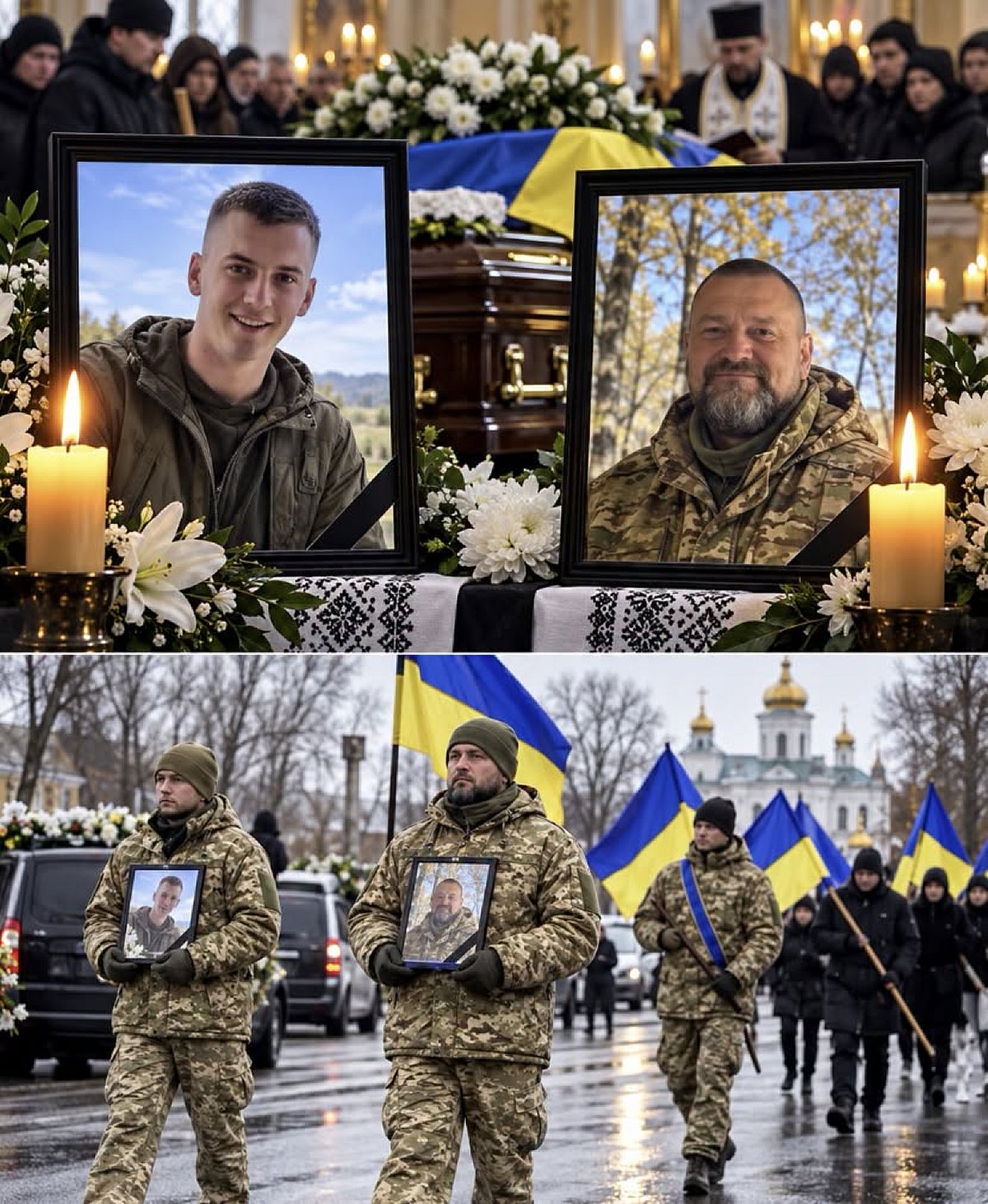 Татка із рідним синочком ховають в один день: їхній комбат розsтрlляв обох😢Жінка із мамою не знають як далі жити😭