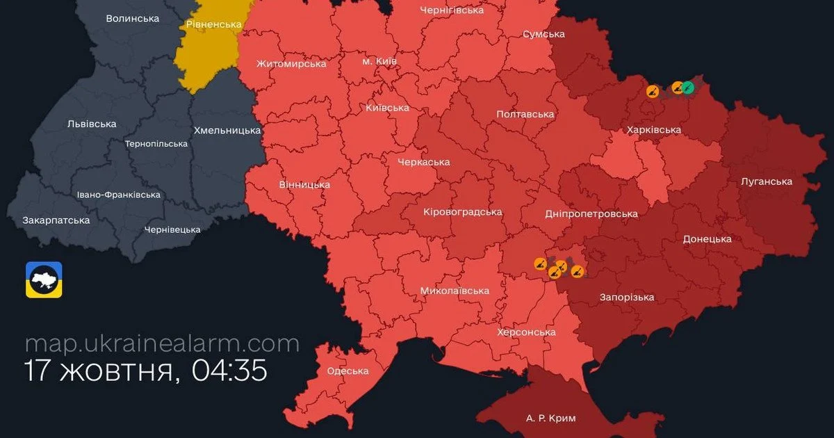 Ракети тримають курс на північ: Київ та області охопила небезпека!