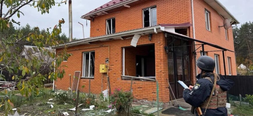 Росіяни вдарили дронами по Київщині: постраждала 47-річна жінка, спалахнули будинки!